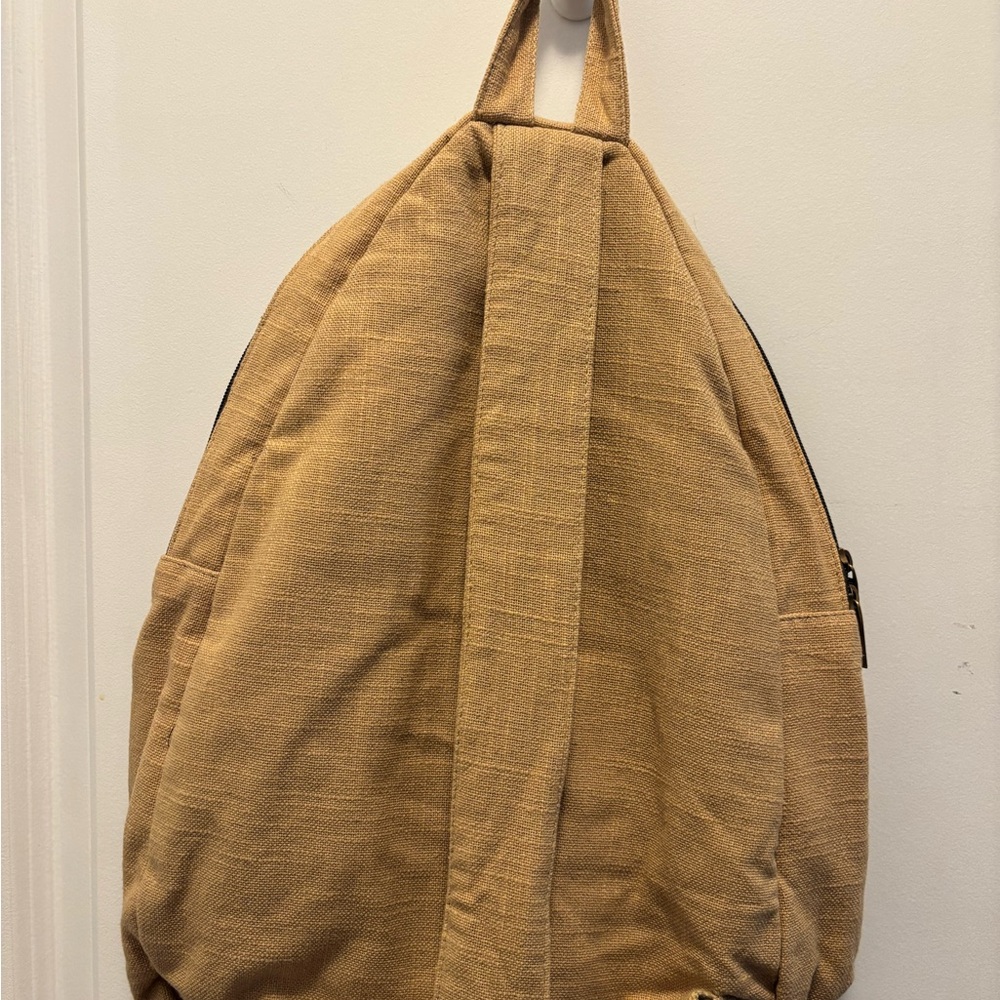 Chic Tan Backpack With Patterned Pocket | Earthbo… - image 7